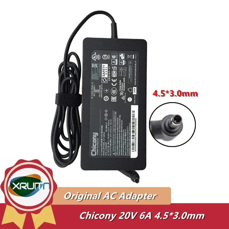 ของแท้ Chicony A17-120P2A อะแดปเตอร์ AC 20V 6A A12A055P สําหรับ MSI GF63 THIN 10SC 11SC 11UC MS-16R5
