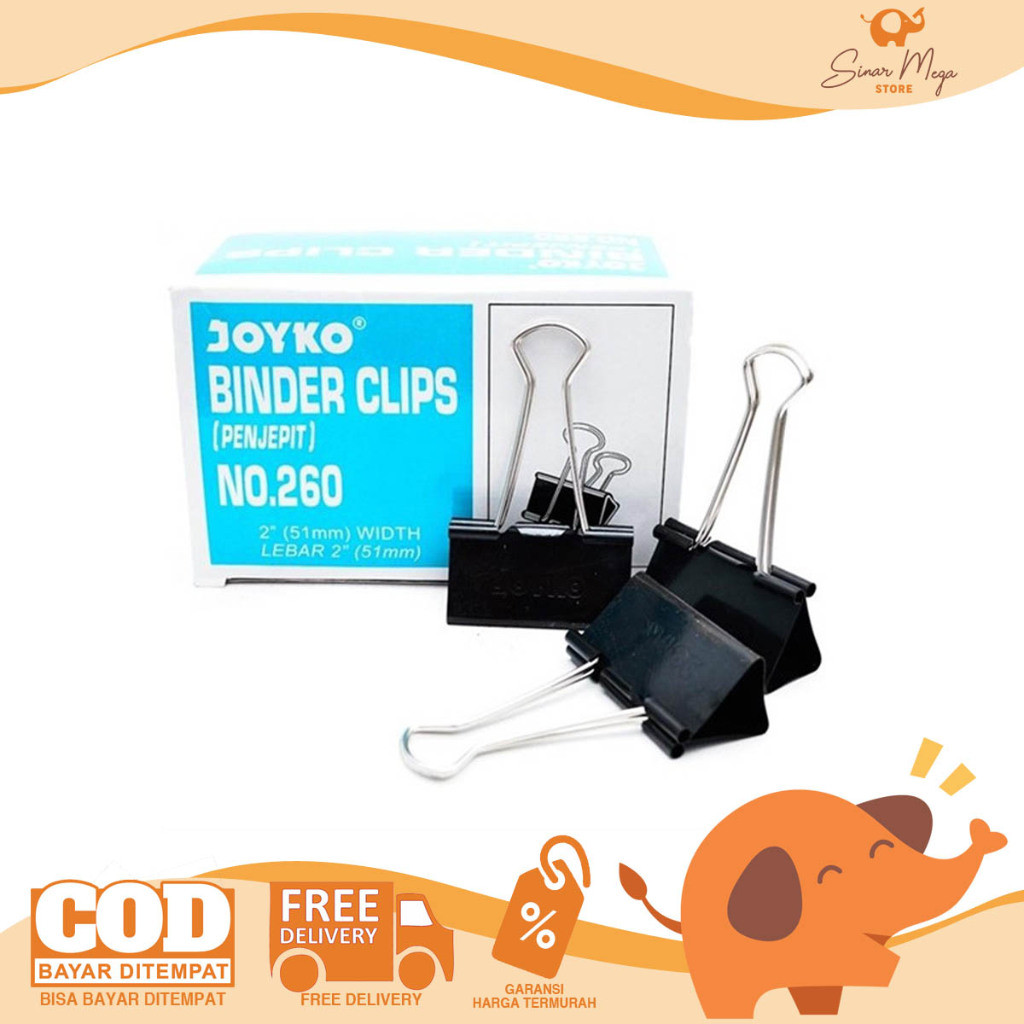 คลิปหนีบกระดาษ Joyko Binder 260 / 260M