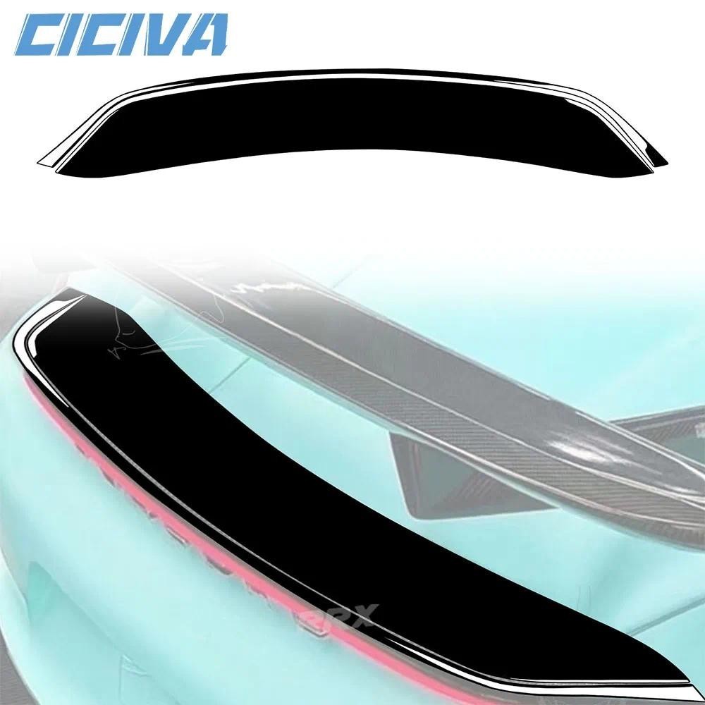 PORSCHE สําหรับปอร์เช่ บ็อกซ์สเตอร์ เคย์แมน 718 982 2016-2022เปียโนสีดําลําต้นหางปีกแผงแถบรถภายในอุป