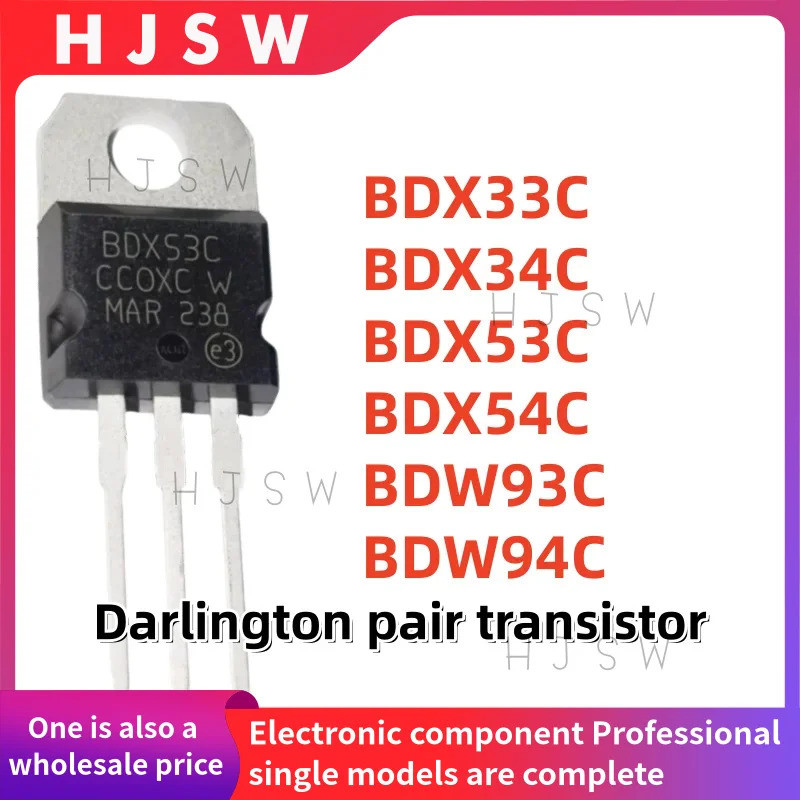 5PCS BDX33C BDX34C BDX53C BDX54C BDW93C BDW94C BDX33 BDX34 BDX53 BDX54 BDW93 BDW94 BDX-220W TO Field