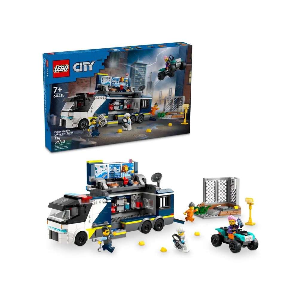 Lego City 60418 Police Mobile Crime Lab Truck - ใหม่เอี่ยมและปิดผนึก