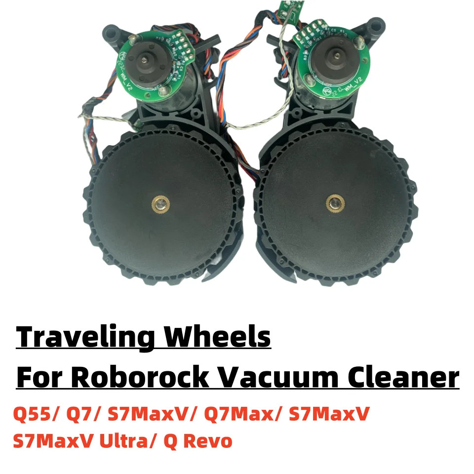 Original ซ้ายและขวาล้อสําหรับ Roborock Q5/ Q7/ S7MaxV/ Q7Max/ S7MaxV /S7MaxV Ultra/ Q Revo เครื่องดูดฝุ่นอุปกรณ์เสริม