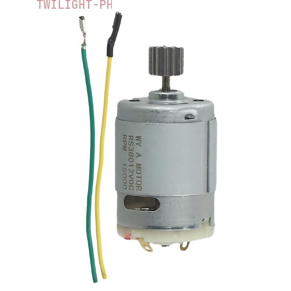RS550 RS390 RS380 RS555 มอเตอร์สําหรับเด็กขี่รถ 10 ฟันเกียร์ 6V 12V 24V