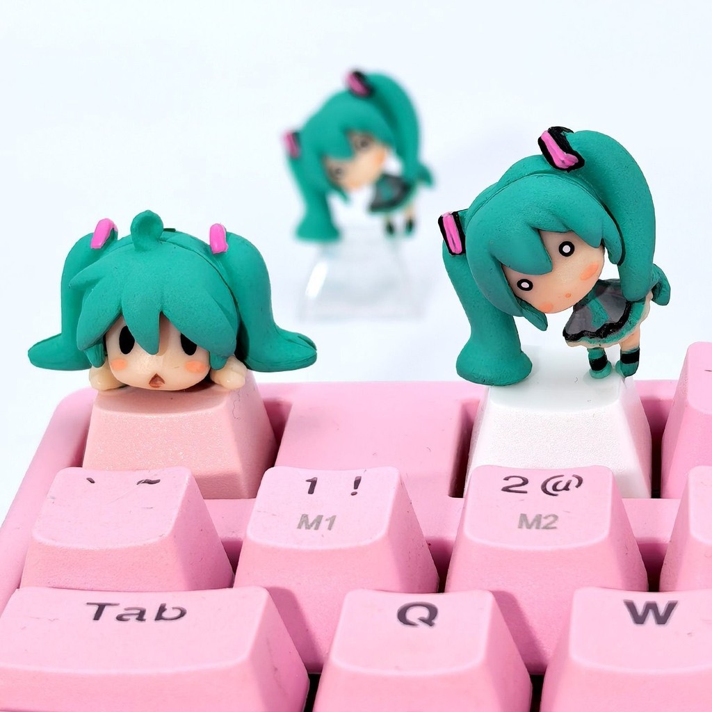 2026 สไตล์ใหม่ DIY Hatsune Miku Keycap ESC สีชมพูสามมิติคีย์บอร์ดเดี่ยว Creative Animation สินค้าต้นฉบับ20260514