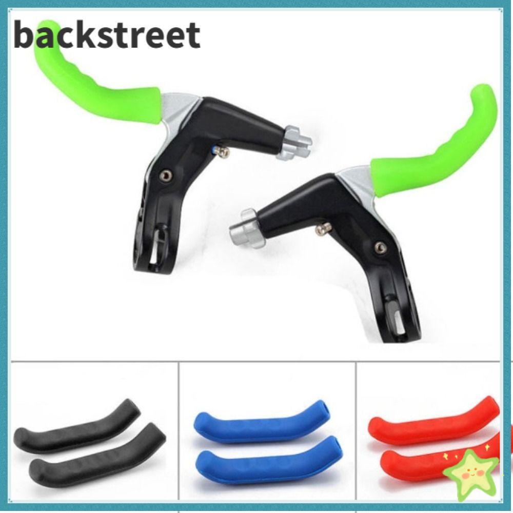 BACKSTAGEREETDV จักรยานเบรค Lever Handle Sleeve, 9 สีซิลิโคนจักรยาน Lever Grips Protectors, Anti-Skid Ultralight จักรยานอุปกรณ์เสริม Universal Type