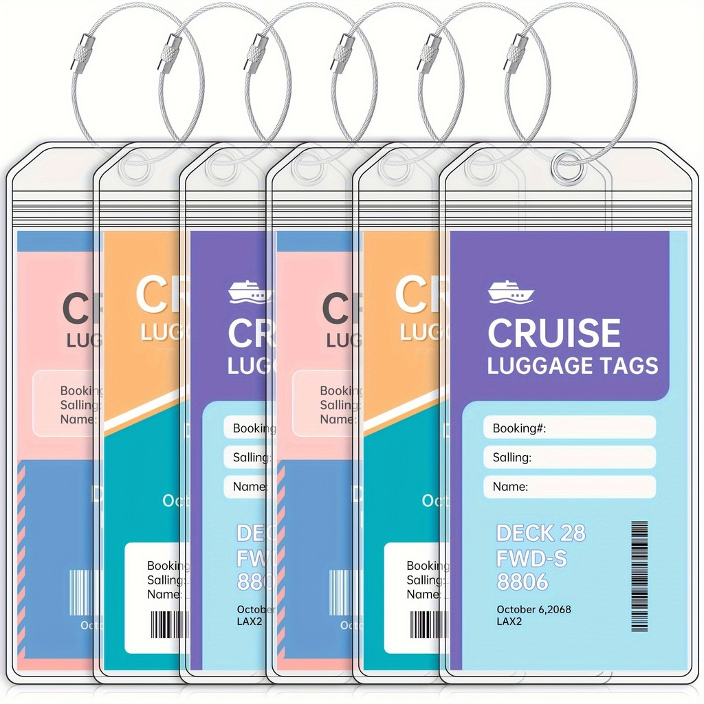 Royal Caribbean เรือล่องเรือ PVC ป้ายห้อยกระเป๋า protec Royal Caribbean Cruise PVC ป้ายห้อยกระเป๋า ฝ