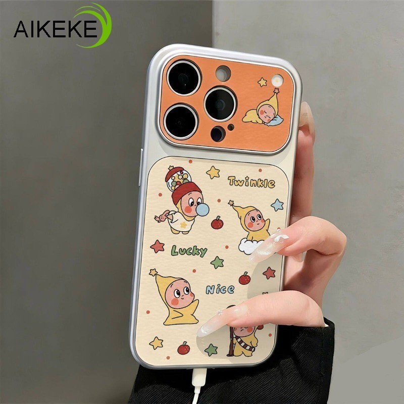 Twinkle Star เด็กเคสโทรศัพท์สําหรับ OPPO Reno 15C 15F 15 Pro Max Mini 14F 14 13F 13 12F 12 FS 11F 11 10 9 Pro Plus 5G 4G หรูหราน่ารัก PU หนังปกหลังปลอกนุ่ม