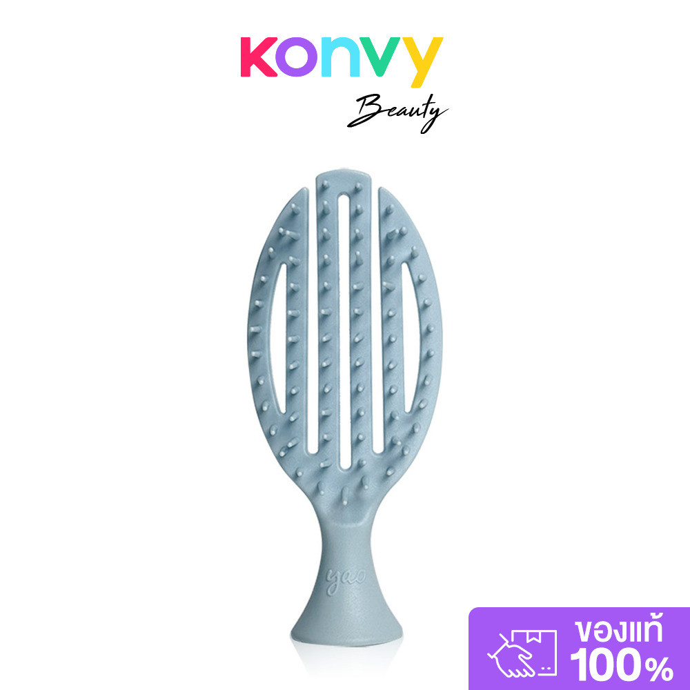 Yao Travelling Scalp Care 3in1 Brush 1pc #Blue เยาว์ หวีสปาพกพา 3in1 สีฟ้า.