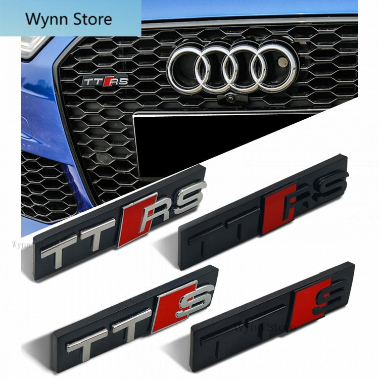 โลโก้กระจังหน้า Audi TTS โลโก้รถ TTS โลโก้หน้า TTRS สติ๊กเกอร์ท้าย TTRS Wynn Store