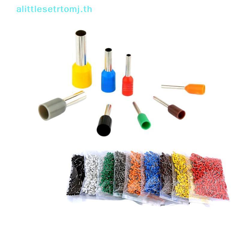 Alittlese Professional 1000 ชิ้น E0508 E7508 E1008 Crimp Terminals สําหรับการเชื่อมต่อไฟฟ้าไม่มีรอยต
