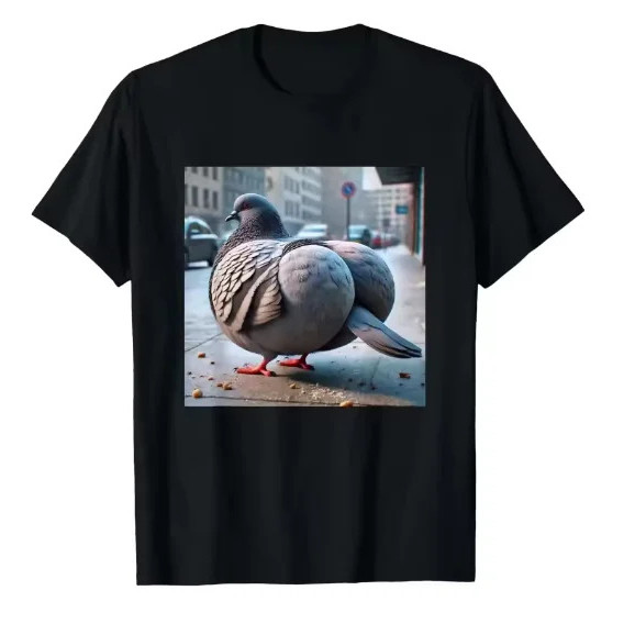 เสื้อยืดลายพิราบสุดฮา Gyatt Gen Z Meme เสื้อผ้าผู้หญิงลายกราฟิกน่ารักสไตล์ฮาราจูกุ แฟชั่น Y2K