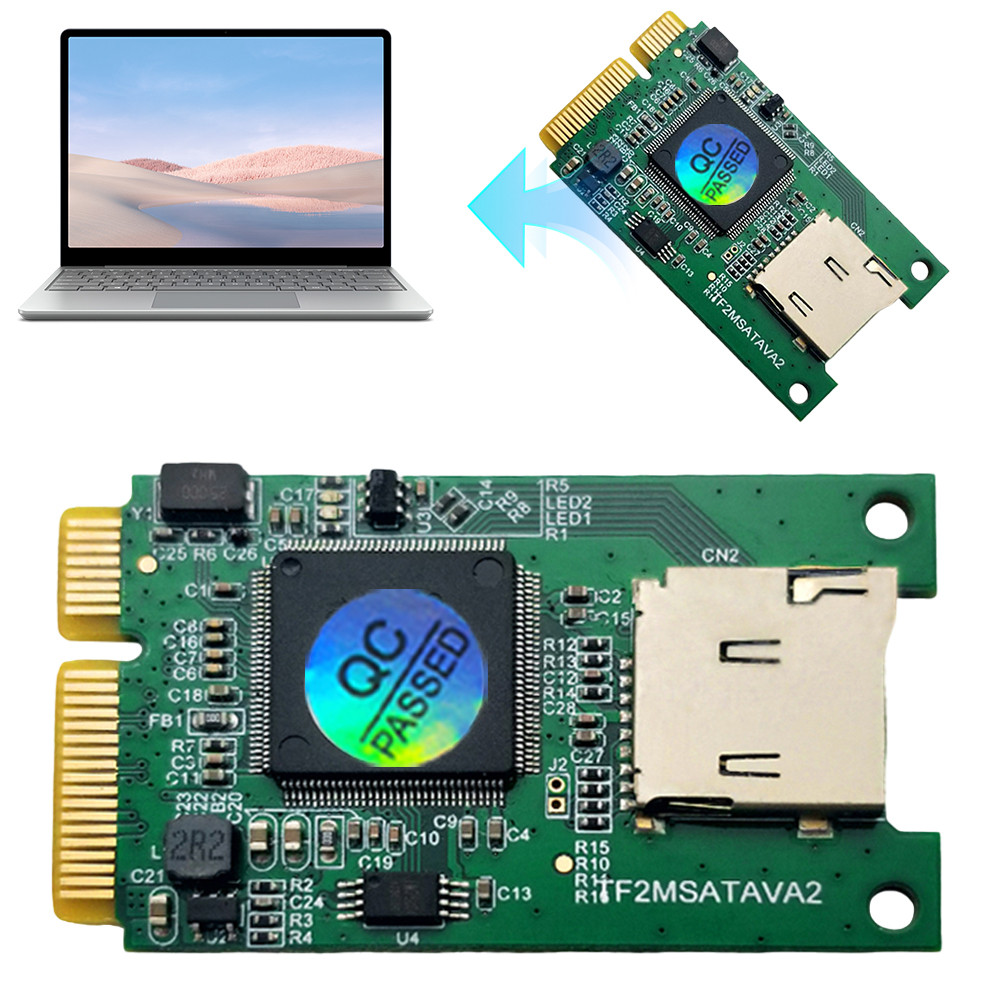TF Card เป็นอะแดปเตอร์ MSATA SSD สําหรับแล็ปท็อปพีซีคอมพิวเตอร์