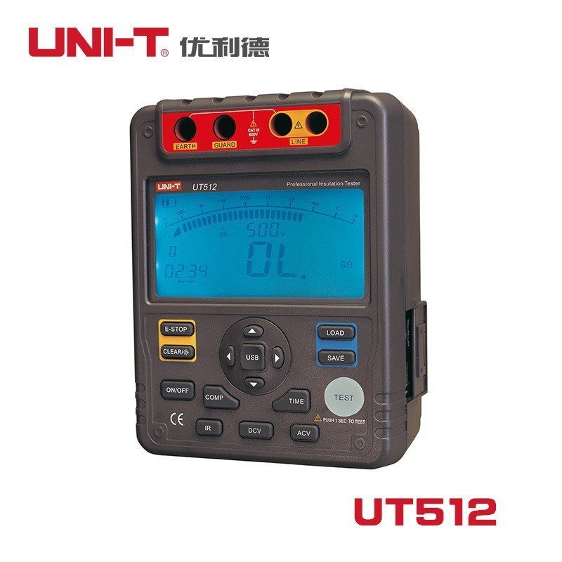 พร้อมสต็อก ฉนวนกันความร้อน/ทดสอบ 512 ฉนวนกันความร้อน Unid 513UT511 เครื่องชั่งน้ําหนัก Megohmmeter ค