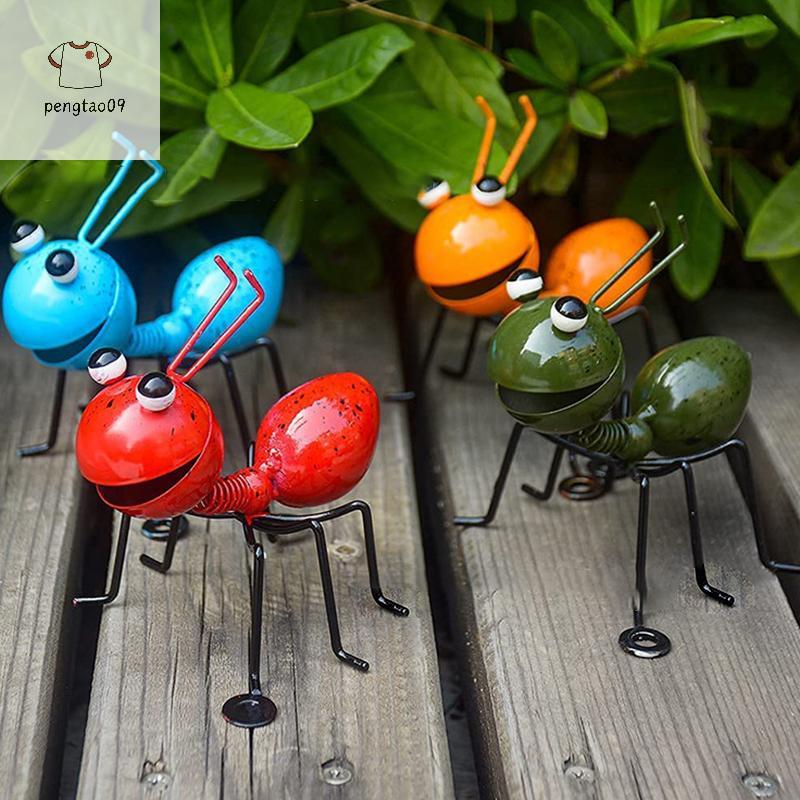Pengatao09 10 ซม.รูปปั้นมดตกแต่งสวนรูปกลางแจ้ง Yard ตกแต่งสนามหญ้า Ant ประติมากรรม Home Desktop Decor สวนตกแต่งบ้านหัตถกรรมใหม่