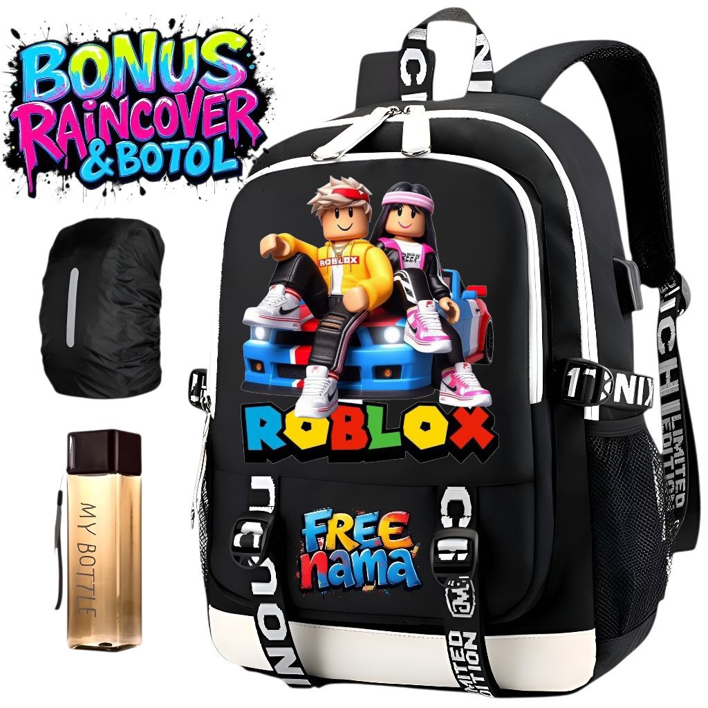 NDS - ROBLOX Motif Backpack for Boys and Girls FREE NAME กระเป๋าเด็กอินเทรนด์