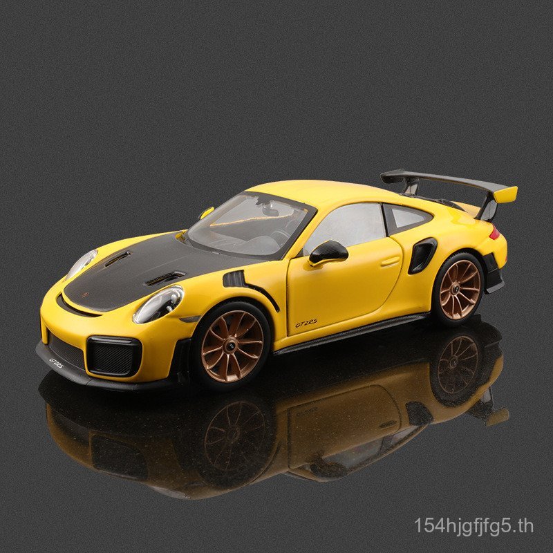 Maisto Maisto รูปที่ 1: 24 Porsche 911GT2 โมเดลรถจําลองเครื่องประดับของเล่นขายส่ง