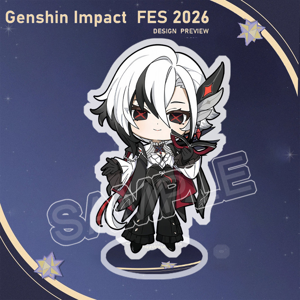 Genshin Impact Flins Columbina Skirk 8 ซม.Samll รูปที่ 6