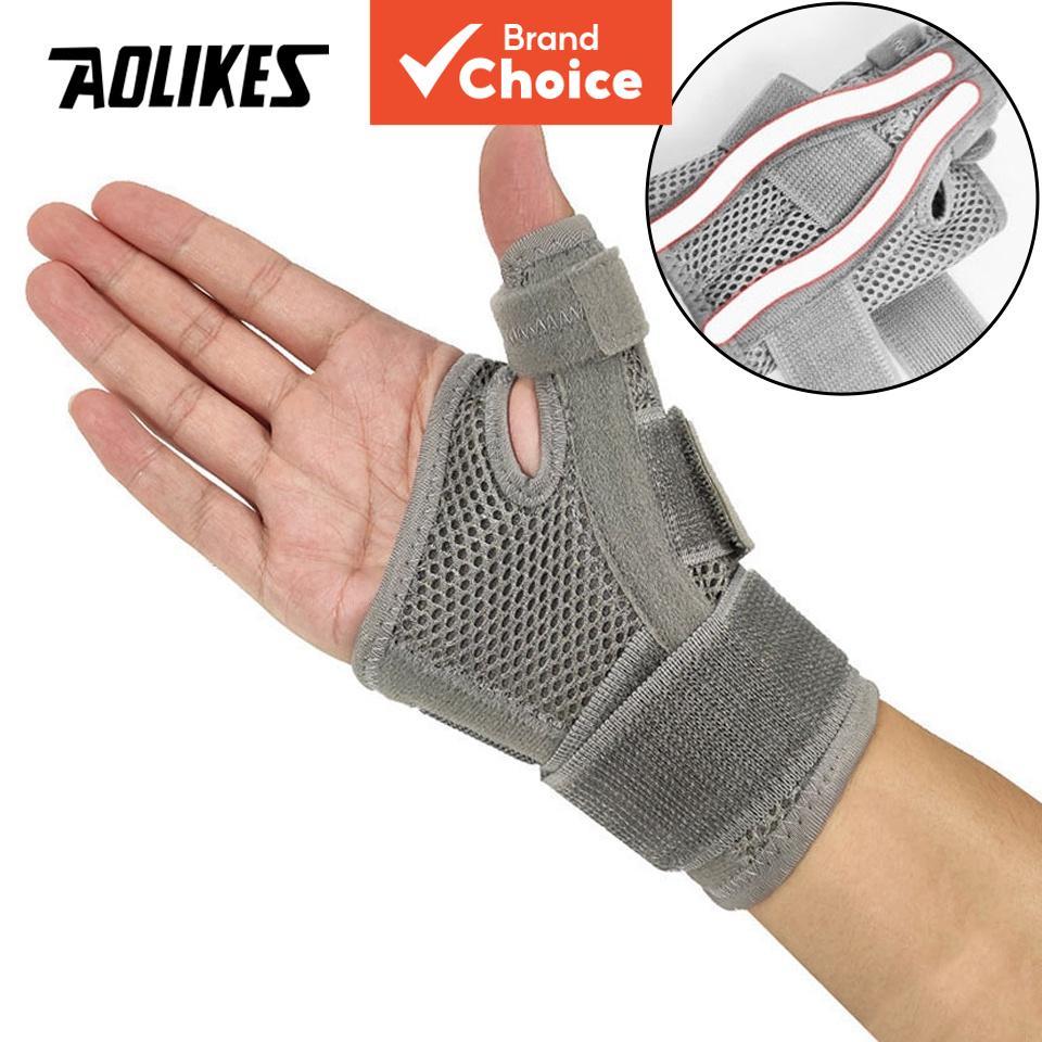 AOLIKES อุปกรณ์พยุงข้อมือ - เฝือกพยุงนิ้วหัวแม่มือยืดหยุ่น สําหรับบรรเทาอาการเส้นเอ็นอักเสบและโรคข้ออักเสบ