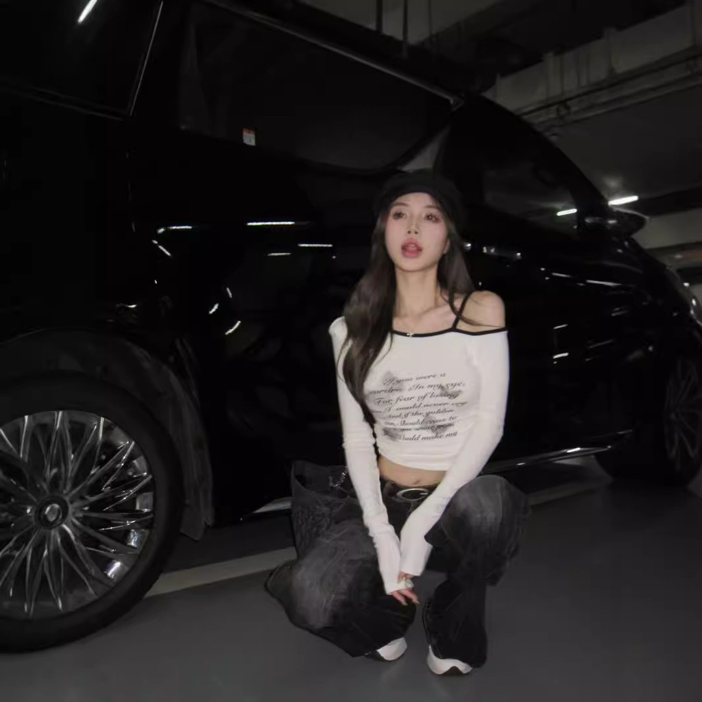 (Trendy2)  เสื้อยืดลำลองลายเรียบสำหรับผู้หญิง LNA71031