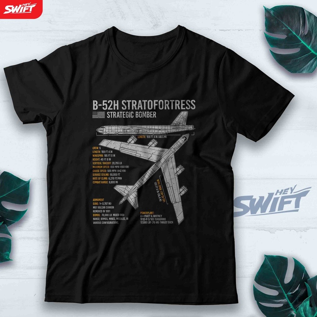 B-52 Stratofortress Bomber เครื่องบินเครื่องบิน Blueprint Tshirt ไมโครไฟเบอร์ Jersey
