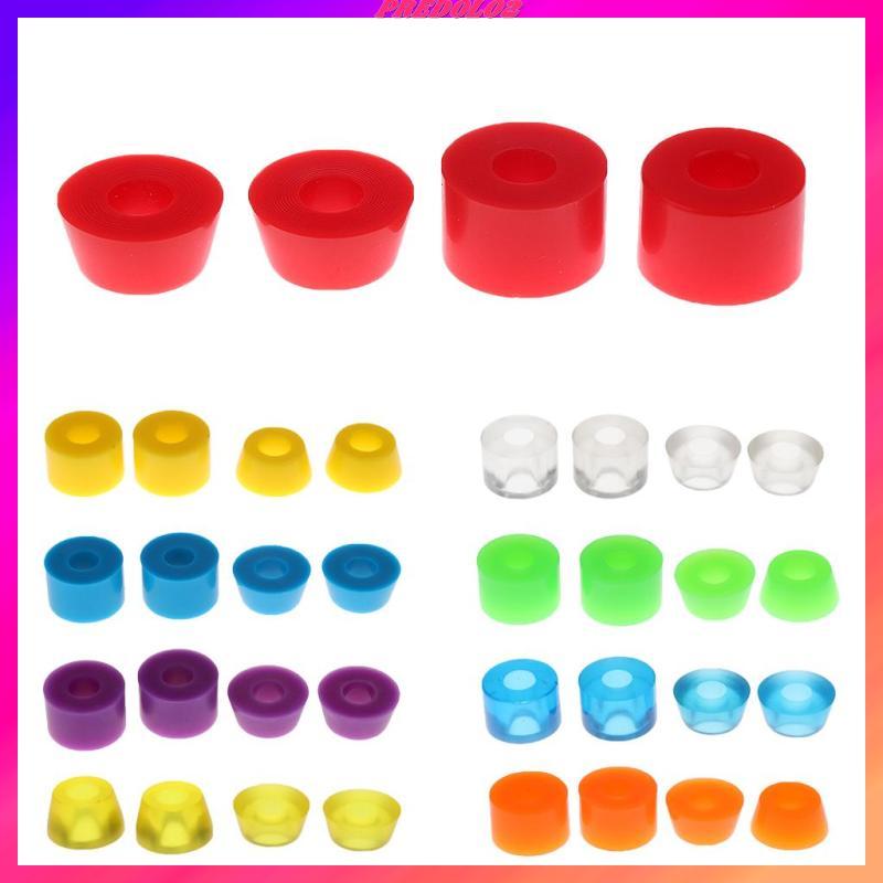 [Predolo2] ชุดคู่ 90a Skateboard Top and Bottom Bushings สําหรับ 2 Trucks Longboard Cruiser