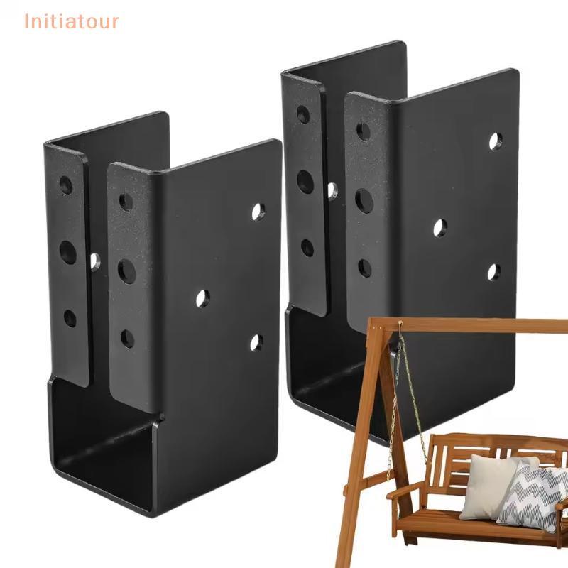 [Initiatour] 2x4 Joist Hanger Deck Railing ปกปิดตัวเชื่อมต่อ Heavy Duty Joist Brackets ชุด 2 Woodwor