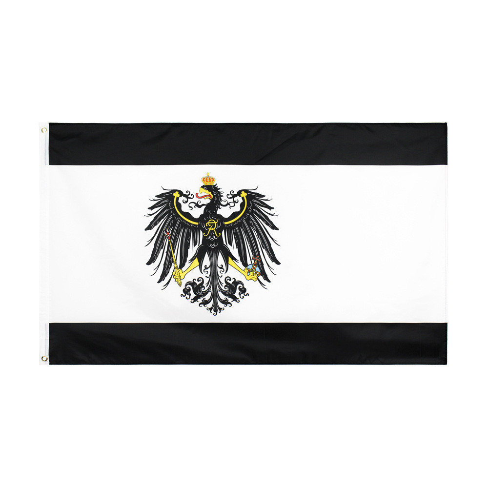 90 * 150 ซม. Prussia Eagle Flag ผู้ผลิต 3 * 5ft โพลีเอสเตอร์ธง Supply Prussia Flag พร้อมสต็อก