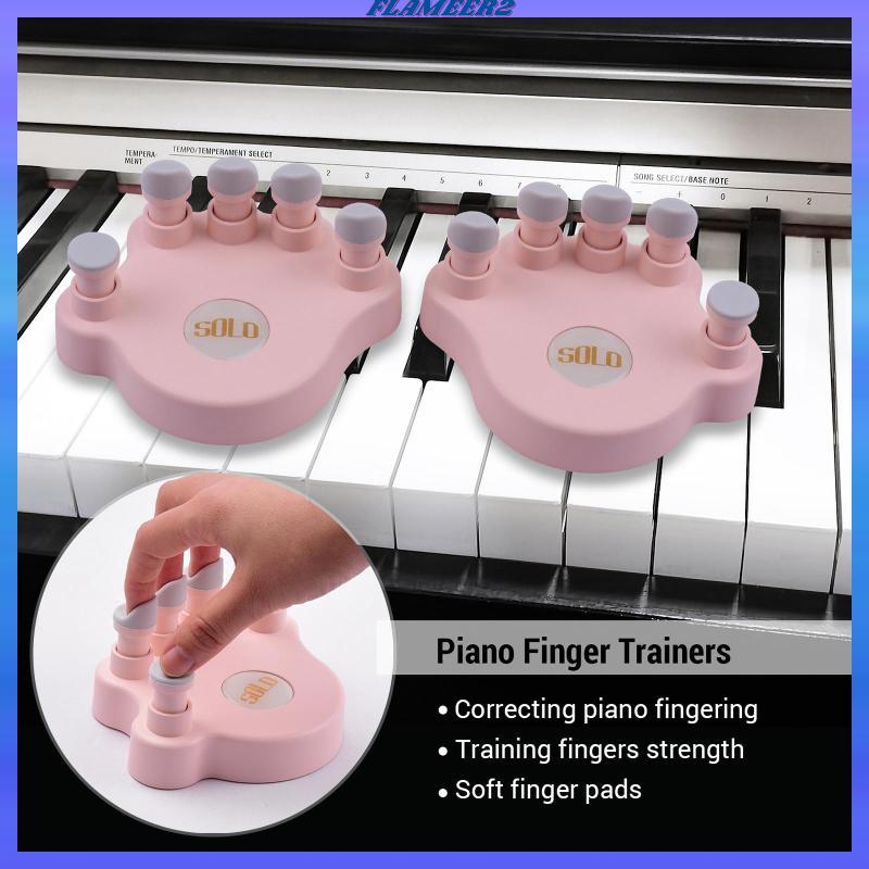 [Flameer2] 2pcs Piano Finger Trainers Training Finger Pressing Posture Correction handheld grip Exer