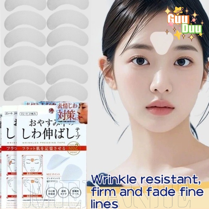 [ กูดู ]เทปกําจัดริ้วรอยผู้หญิงโปร่งใส-แพทช์พับนาซอลที่มองไม่เห็น-ต่อต้านริ้วรอยสติกเกอร์ยกกระชับใบหน้า-ยกแสงริ้วรอยหน้าผากแพทช์-ใบหน้าดูแลผิวเครื่องมื