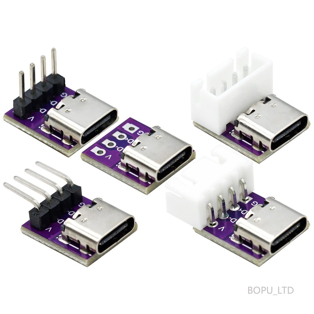 5 ชิ้น USB3.1 16P ถึง 2.54 บอร์ดแปลงไฟกระแสไฟสูงแทรกทั้งสองด้านของบอร์ดทดสอบฐานแม่ TYPE-C