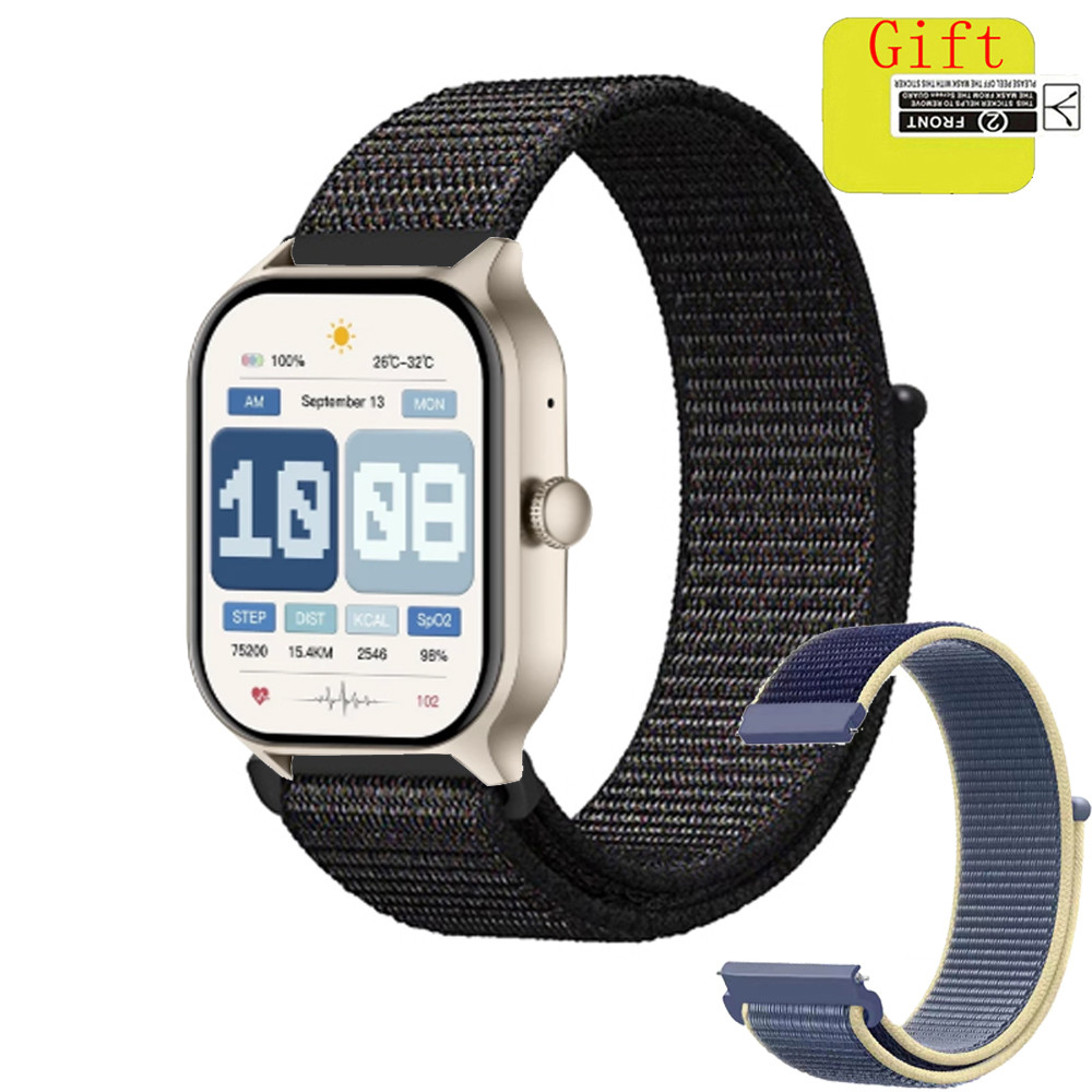 COLMI P77 สมาร์ทนาฬิกาไนลอนสําหรับ COLMI P77 สมาร์ทนาฬิกาป้องกันหน้าจอฟิล์มผู้หญิงผู้ชายสร้อยข้อมือส