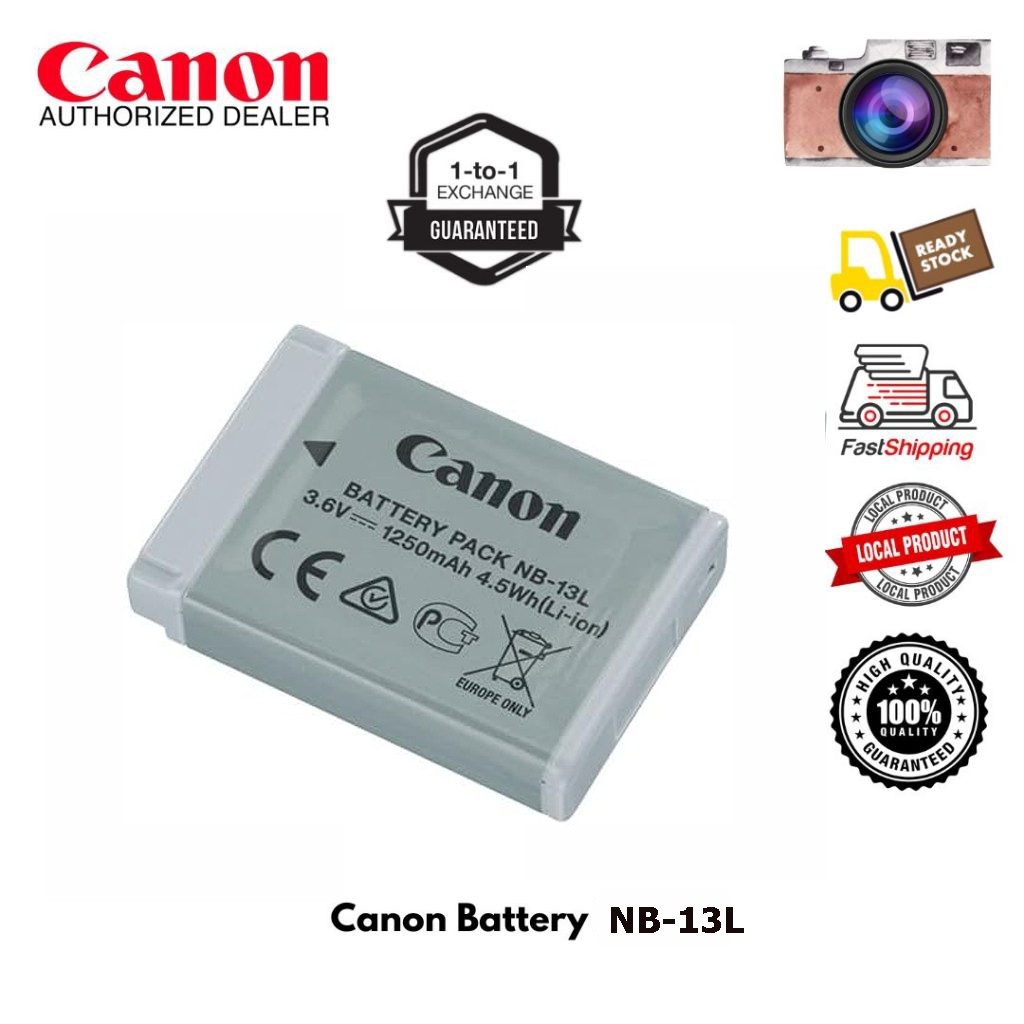 แบตกล้อง Canon NB-13L for Powershot G1XIII G5X G5XII G7X G7XII G7XIII G9X G9XII SX620 SX720 SX730 SX740