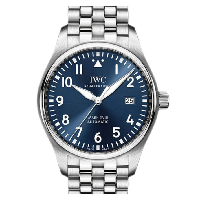 IWC IWC IWC นาฬิกานักบินสแตนเลสนาฬิกากลไกอัตโนมัตินาฬิกาผู้ชาย IW327016