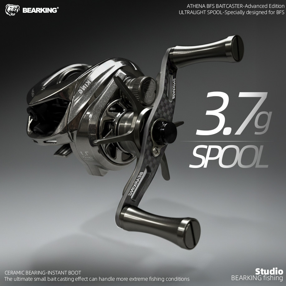 BEARKING Athena30-BFS 133g เหยื่อตกปลา Ultra-Light 7.1: 1 อัตราทดเกียร์ความเร็วสูง 6 + 1BB ความต้านท