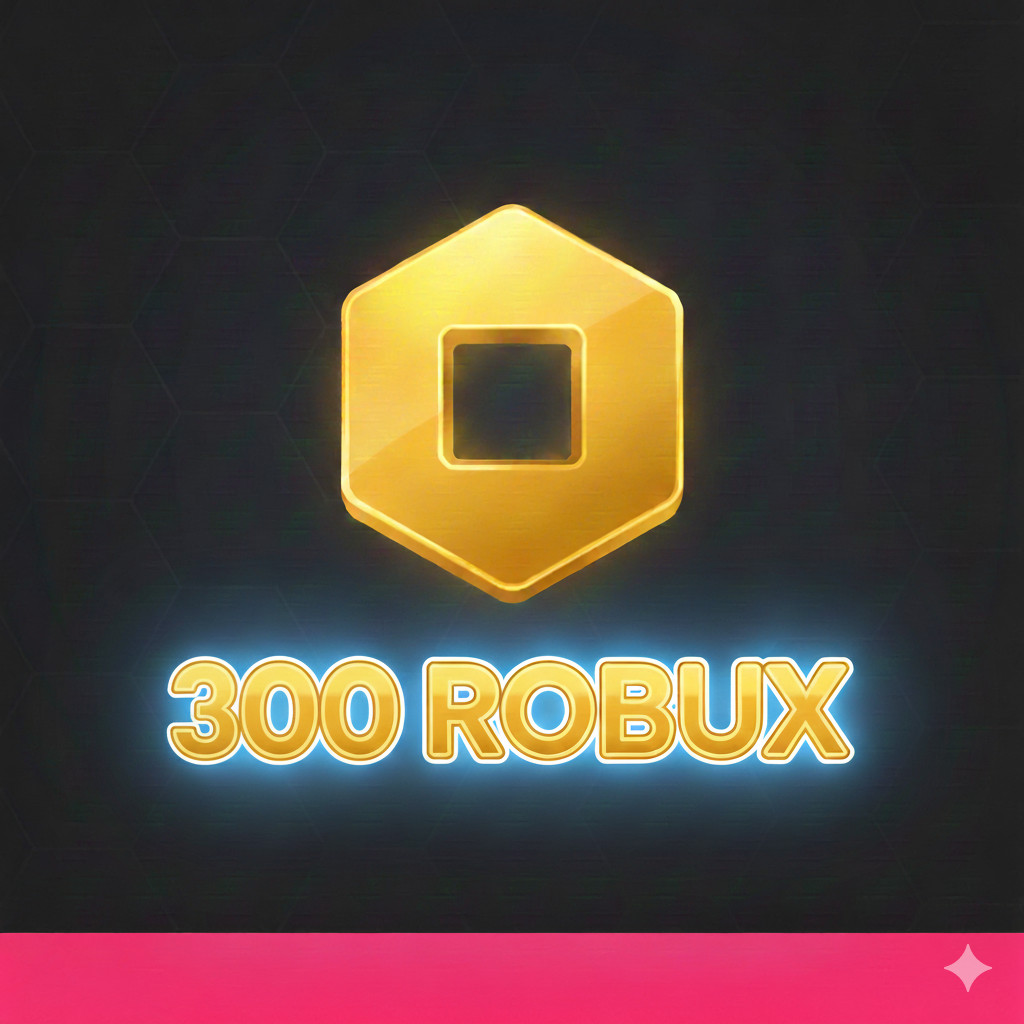Roblox 300 Robux เติมโรบักซ์ (Roblox) ราคาถูก ส่งจริง  ขนาด10x10
