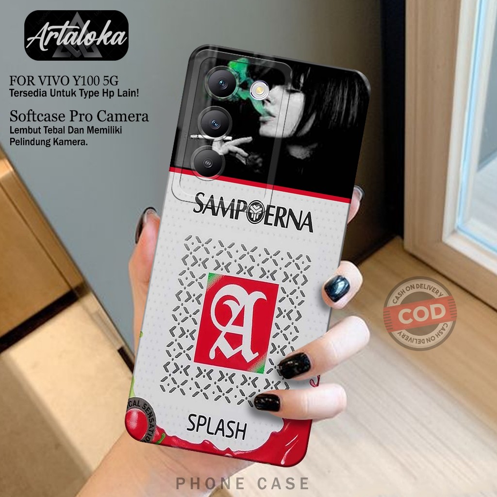 Softcase Hp Vivo Y100 5G 2024 แฟชั่นกรณี RK กรณี Vivo Y100 5G 2024 ซิลิโคน TPU Pro ปลอกกล้อง Vivo Y1