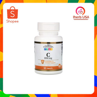 📢พร้อมส่ง 🔔  21st Century, Vitamin C, 1,000 mg, 60 Tablets