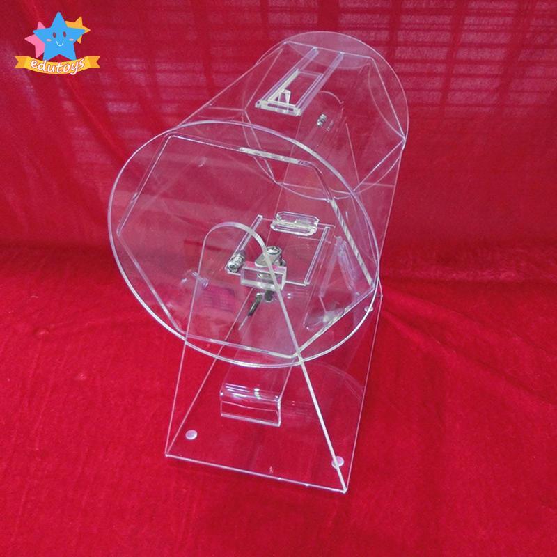 [ดารา] เครื่องรางวัลกล่องตั๋ว Raffle Drum Raffile Ticket อุปกรณ์ขนาดเล็ก Raffle Ticket Cage,