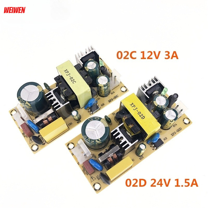 AC-DC 12V3A 24V1.5A 36W Switching Power Supply โมดูลอะแดปเตอร์ Bare Circuit Board AC 220V to DC 12V 24V