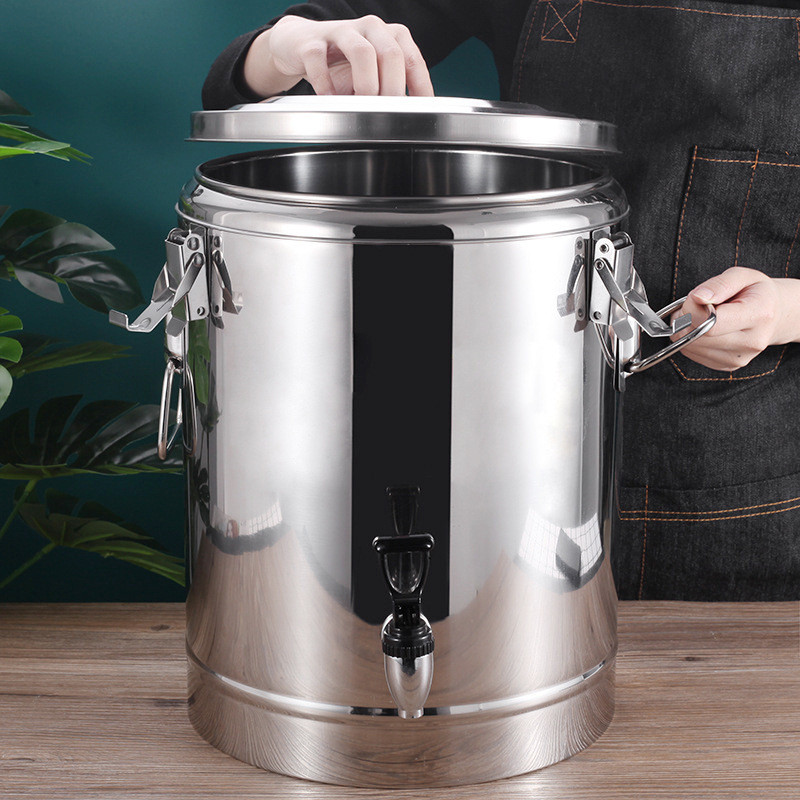 ถังสแตนเลส  เชิงพาณิชย์  ถังเก็บความร้อน  ถังข้าว  ถังชานม  ถังนมถั่วเหลือง  ถังซุป  10L-70L NS