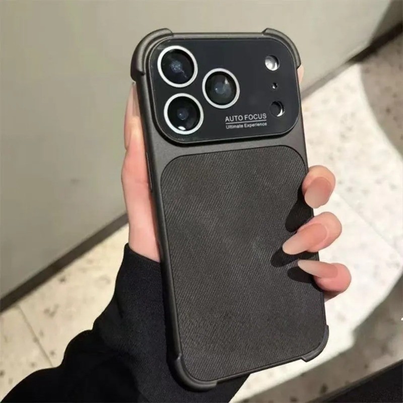 สี่มุมกางเกงยีนส์กันกระแทกเคสโทรศัพท์สําหรับ iPhone 17 Air 16 15 14 13 Pro Max Plus หน้าต่างฝาครอบป้องกันกล้อง ราคา ถูกที่สุด ดีลบีเคเค แกลเลอรีภาพที่ 3