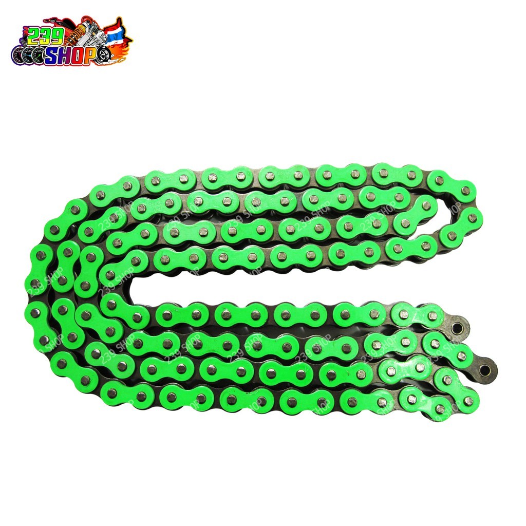 โซ่ 415 RK 415-130 L ยาว 130 ข้อ สีเขียว BO SHOP
