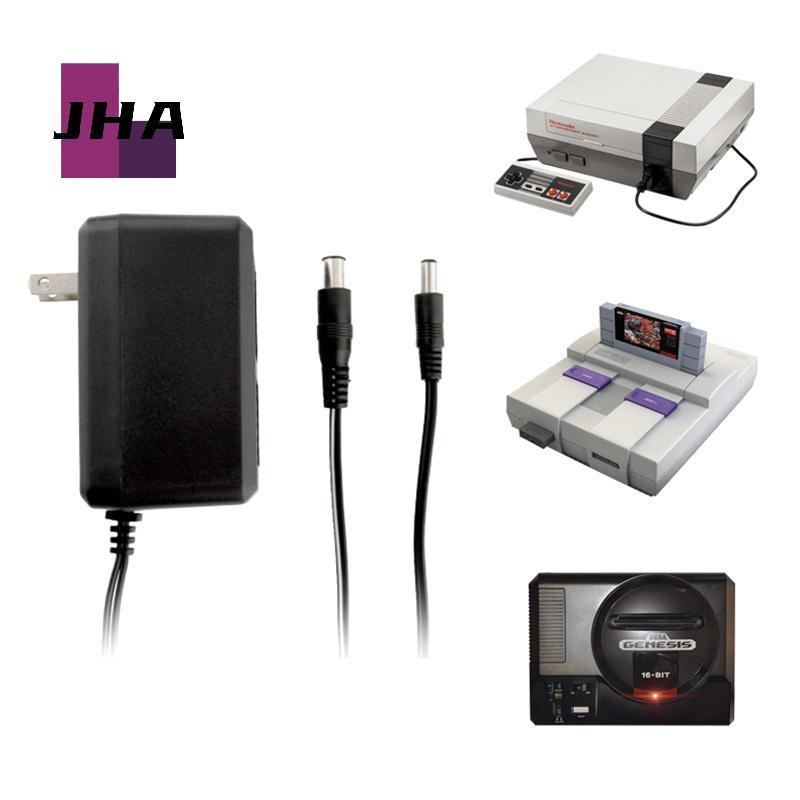[JHA] 1 ชิ้น 3 ใน 1 สายอะแดปเตอร์จ่ายไฟ AC สําหรับ SNES/NES/GENESIS 9V 3 ใน 1 แหล่งจ่ายไฟใหม่