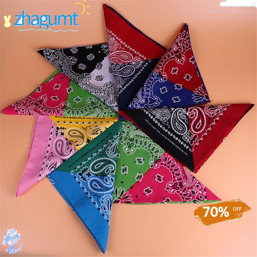 ZHAGUMT366 Bohemian Headband Hip-Hop Cotton Floral ผู้ชายผู้หญิงผ้าพันคอ