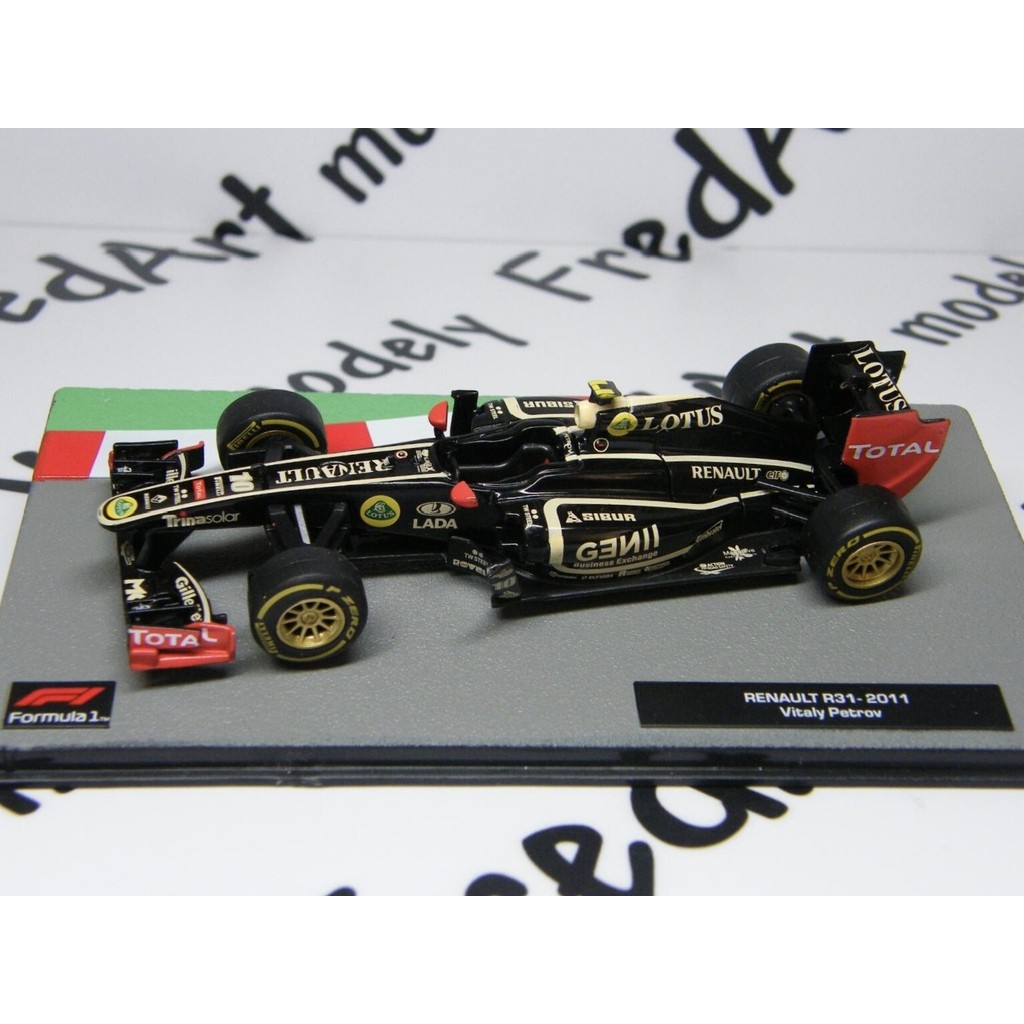 F1 Racing รุ่น 1: 43 IXO Renault Lotus R31 Petrov R31 Australia Season Army Lutes R31 Petrov Austral