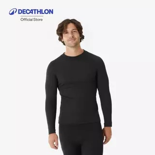 Decathlon Men'S Warm, Comfortable Thermal Skiing Base Layer 100 เสื้อรองในผู้ชายสำหรับเล่นสกี รุ่น Bl 100 - Black Black