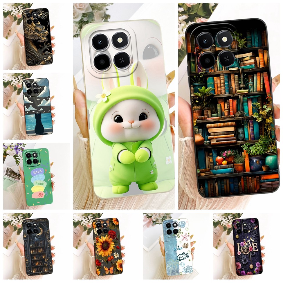 Honor X6c เคสซิลิโคนแฟชั่นหรูหรา Cool Kawaii น่ารักทาสีปลอก NIC-LX1 NIC-LX2 NIC-LX3