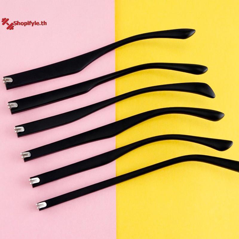 Shopifyle 1 คู่แว่นตาวัดแขนฟันคู่ฟันแบน TR90 แว่นตาเปลี่ยน Anti-Slip ขาแว่นตาอุปกรณ์ซ่อม th