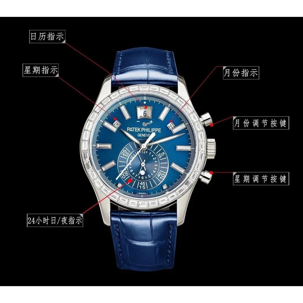 Baida.Feili Complex Function Series 5961P-001 Heavy Debut นาฬิกาข้อมือ Nautilus Complex ครั้งแรกที่เ