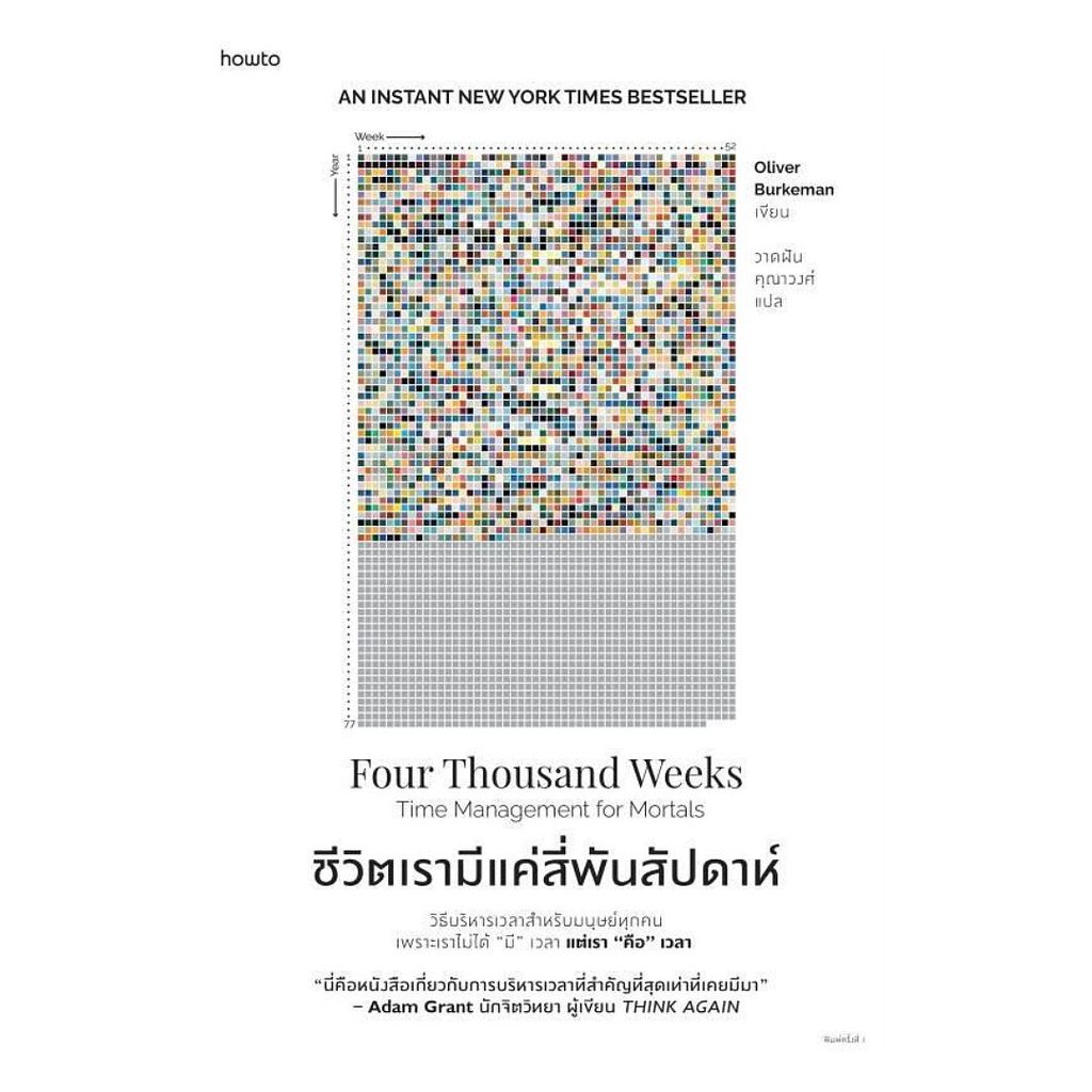 นายอินทร์ หนังสือ ชีวิตเรามีแค่สี่พันสัปดาห์